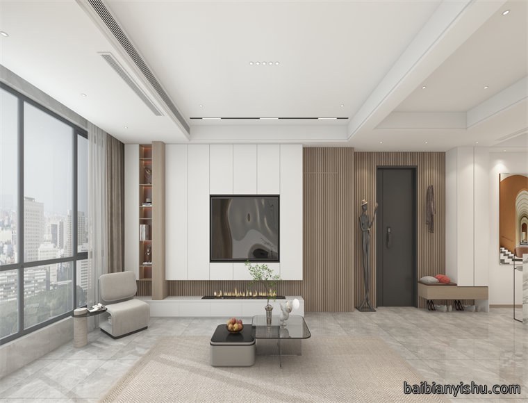 象湖一号180m²现代轻奢装修效果图
